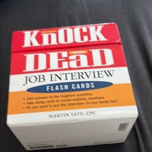 Set of job interview cards
